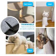 Cat Scratch Pad, Cat Scratching Board, Cat Scratch Mat - Can Be Trimmed Without Shedding, Adhesive, Cat Teaser Pad - Multicolor - View 4