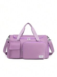 1 Peça Sacola de Viagem Personalizada Bordada, Bolsa de Dança para Meninas, Bolsa Duffle para Mulheres, Bolsa de Academia para Meninas, Bolsa Duffle de Viagem, Bolsa de Dança para Meninas, Bolsa de Torcida, Presentes de Natal, Vibes Boho
