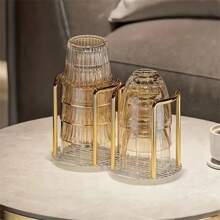 1pc Elegant Acrylic Disposable Cup Holder - Ideal For Home, Cafe, Office & Hotel Use