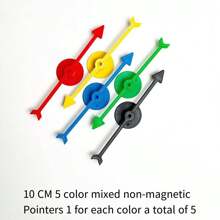 1/3 件吸盘指针旋转转盘幸运旋转轮，英语语音和课程的互动教学辅助工具 - 彩色 - 查看 4