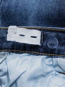 Jeans jovem moderno elástico desgastado lavagem confortável casual azul claro jeans