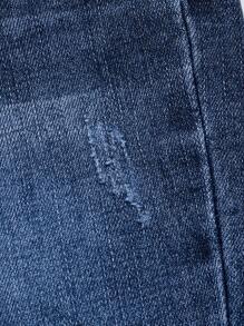 Jeans jovem moderno elástico desgastado lavagem confortável casual azul claro jeans