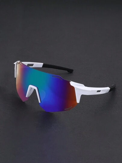 1pc Men New Minimalist Wraparound Style Eyeglasses, Suitable For Outdoor Sports Like Cycling, Hiking, Skiing, Running, Travel, Matched With Fashionable Sports Glasses Easy Comfort Casual Outfits Outdoor Cycling Glasses For Summer Beach Vacation,Outdoor,Travel