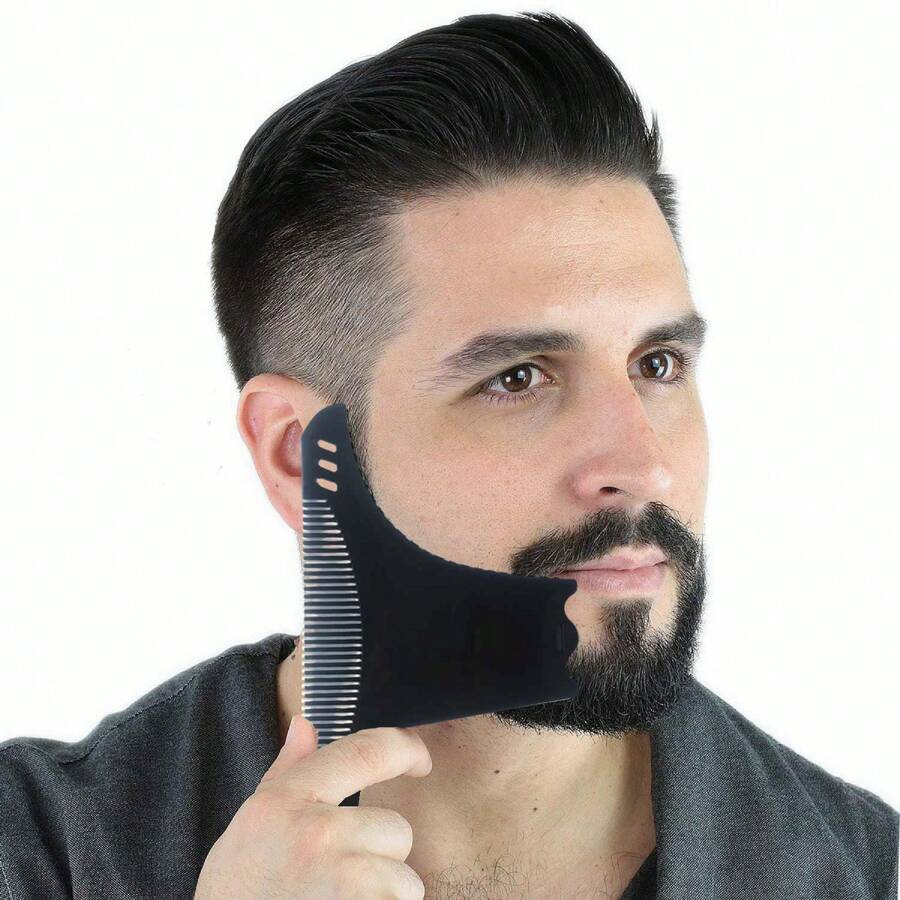 6-In-1 Beard Styling Template Comb, Multifunctional Beard Grooming Tool ...