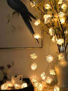 1 Peça Luz de Fio Decorativa em Forma de Rosa, Adequada para Decoração de Festa de Aniversário