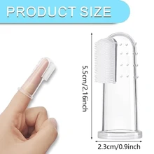 1pc Dog Toothbrush Set, Cat Toothbrush, Dog Teeth Cleaning, Dog Finger Toothbrush, Suitable For Small And Large Pets - Multicolor - View 4