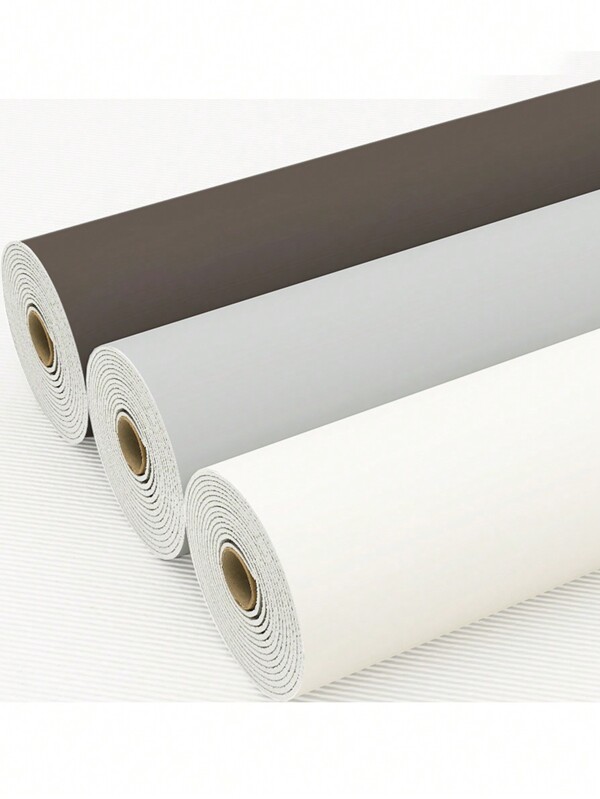 1 rolka 45 cm * 500 cm kremowy styl tekstury super skóra-odczucie naklejki ścienne aluminium-plastik samoprzylepne wodoodporne i odporne na wilgoć matowe płytki tapeta nadaje się do sypialni salon tło ściany tapeta ścienna do domu