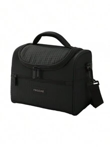 1pc Fashion Style Insulated Lunch Bag With Shoulder Strap, Tote Cooler Bag, Portable Waterproof And Leakproof Lunch Box, Thick Aluminum Foil Insulation, Multiple Colors Available, Reusable Lunch Bag For School, Office, Camping, Picnic, Workers And Canteen, Classroom Storage Bag, Kitchen Accessories, Travel Accessories Lunch Box Lunch Bag Women Teacher Picnic Bag Cooler Bag Picnic Bag