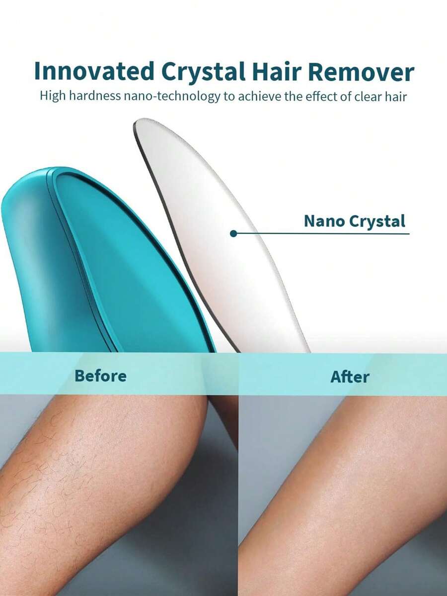 Crystal Hair Eraser For Women And Men, Painless Hair Remover Portable ...