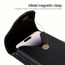 6.7" Phone Waist Pack, PU Leather Fanny Pack Pouch With Strap For Outdoor Sports Casual Use