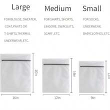 Washing Machine Laundry Bag, Fine Mesh Protective Lingerie Bag, Specialized For Washers, Anti-Deformation, Clothing Net Bag, Washing And Storage,Spring,Minimalist,Summer Tops - Grey - View 5