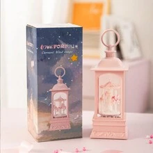 LOVE FOR YOU Flash Snowball Lantern Music Box With Lights Carousel Room Decoration Suitable For Girls And Women Baby Children Sisters Daughter Mother Granddaughter Grandma Christmas Gift Gift