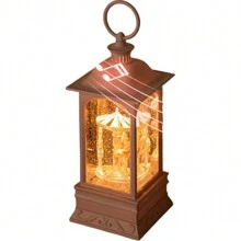 LOVE FOR YOU Flash Snowball Lantern Music Box With Lights Carousel Room Decoration Suitable For Girls And Women Baby Children Sisters Daughter Mother Granddaughter Grandma Christmas Gift Gift