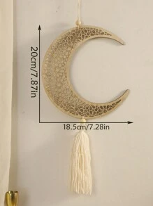 1Pc Moon Star And Moroccan Lantern Wall Decor, Lantern Shaped Wall Decoration, Bohemian Home Decor Accent, Home Decor For Party, Living Room, Bedroom Rama Decoration,Home Decor ,Room Decor,Wall Decor Gifts Birthday Graduation E-I-D