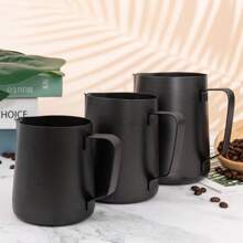 1pc Stainless Steel 304 Coffee Cup Latte Art Cup Milk Cup, Coffee Utensils Foam Art Pot - Apricot - View 2