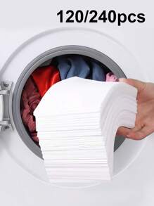 240pcs Color Catcher Laundry Sheets - Dye Trapping & Anti-Transfer Wash Paper, Uncharged For Mixed Washes