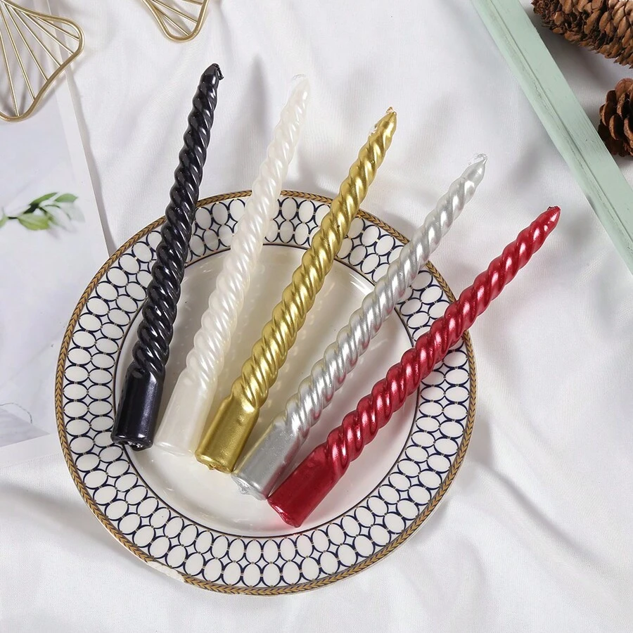 4 Trong Một Hộp Chủ Đề Nhiều Màu Sắc Phong Cách Trang Trí Nhà Cửa Sơn Nhúng Vàng Bạc Trắng Ngày Lễ Nến Cưới Nhà Hàng Phòng Cưới Không Khói Halloween, Ma Quái, Mùa Thu, Lễ Hội, Ngày Lễ Giáng Sinh, Mùa Đông, Ngày Lễ, Lễ Hội, Trang Trí Phòng, Trang Trí Nhà Cửa, Quà Tặng - Nhiều màu - Xem 1