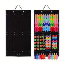 1pc Hair Accessories Hanging Storage Organizer Wall Decoration Hair Bows Storage Hair Clips Hair Rope Glasses Organizing Storage - White - View 3