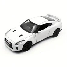 1/36 Scale Nissan GTR R35 Diecast Model Cars,Pull Back Vehicles Nissan GTR Toy Cars,Cars Gifts For Boys Girls White