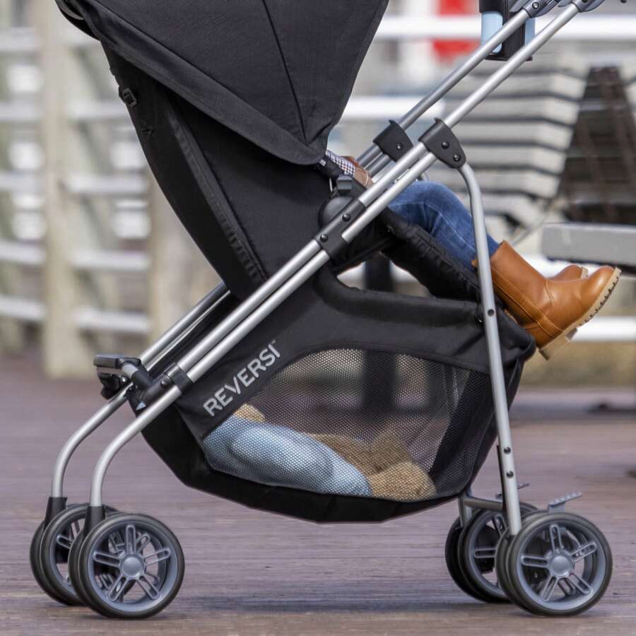 Reversi Lightweight Reversible Stroller (Altair Black), Unisex - Close Blue - View 1