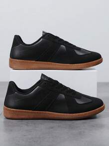 男士多功能运动鞋，系带平底休闲鞋，学生运动鞋，室内健身训练鞋