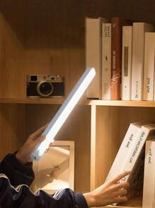 1 pieza Luz nocturna inalámbrica con sensor de movimiento, luz blanca/cálida, adecuada para gabinete, escaleras, cocina, dormitorio; luz nocturna magnética recargable, ideal para pasillos, armarios, decoración del hogar
