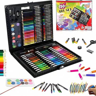 48,60,80,100,120,168 Colors Artist Markers Dual Tip Art Markers Twin Sketch Markers Pens Permanent Markers With Case For Kids Coloring Drawing Sketching Card Making Illustration.