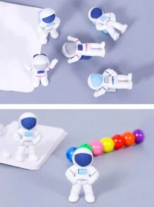 5/10 pièces Gomme astronaute, papeterie d'étudiant portable nouveauté, gomme mini multifonction en forme d'astronaute, cadeaux mignons, petits prix de gomme, cadeaux de fête, cadeaux de remise des diplômes