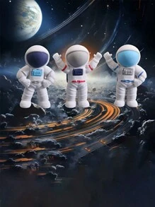 5/10 pièces Gomme astronaute, papeterie d'étudiant portable nouveauté, gomme mini multifonction en forme d'astronaute, cadeaux mignons, petits prix de gomme, cadeaux de fête, cadeaux de remise des diplômes