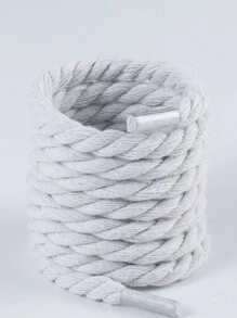 1 对（2 件）8 毫米手工 3 股编织扁平鞋带，彩色和黑色简约复古时尚风格，DIY 加厚装饰鞋带和拉绳