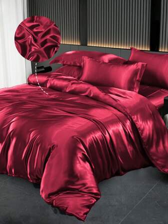 2/3 件纯色羽绒被套，床上用品套装，时尚简约被套，带拉链开合角带，水洗超细纤维羽绒被套，柔软、亲肤、透气，轻盈柔滑，理想的复活节礼物，母亲节礼物，完美的节日礼物，适合所有季节，床上用品套装，柔软舒适的羽绒被套，家居装饰，单人床/大号床/特大号床，1 件羽绒被套和 1/2 件枕套