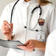 1 Pezzo Porta badge da infermiera luccicante - Elegante porta badge con design - Per infermiere, mamme e amici - Regalo perfetto per infermiere, professionisti medici e operatori sanitari - Multicolore - Visualizzare 5