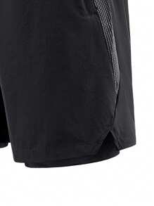 Men's 2-In-1 Running Shorts, Quick Dry Athletic Shorts With Liner, Workout Shorts With Zip Pockets