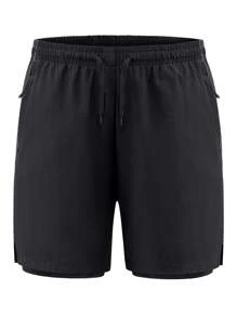 Men's 2-In-1 Running Shorts, Quick Dry Athletic Shorts With Liner, Workout Shorts With Zip Pockets