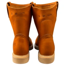 Work Boot, ACM Boots. Welt Stitched, Tough & Durable, Goodyear Welt Boots, Heavy Duty Boots, Field Boots, Heavy Duty Boots, Durable Boots - 橘色 - 查看 8