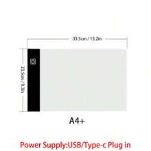 1 buc. Pad de desen cu LED-uri reglabile cu trei straturi - Dimensiuni A2/A3/A4/A5 - Luminozitate reglabilă pentru trasare și pictură cu diamant - Protecție pentru ochi prietenoasă cu vederea