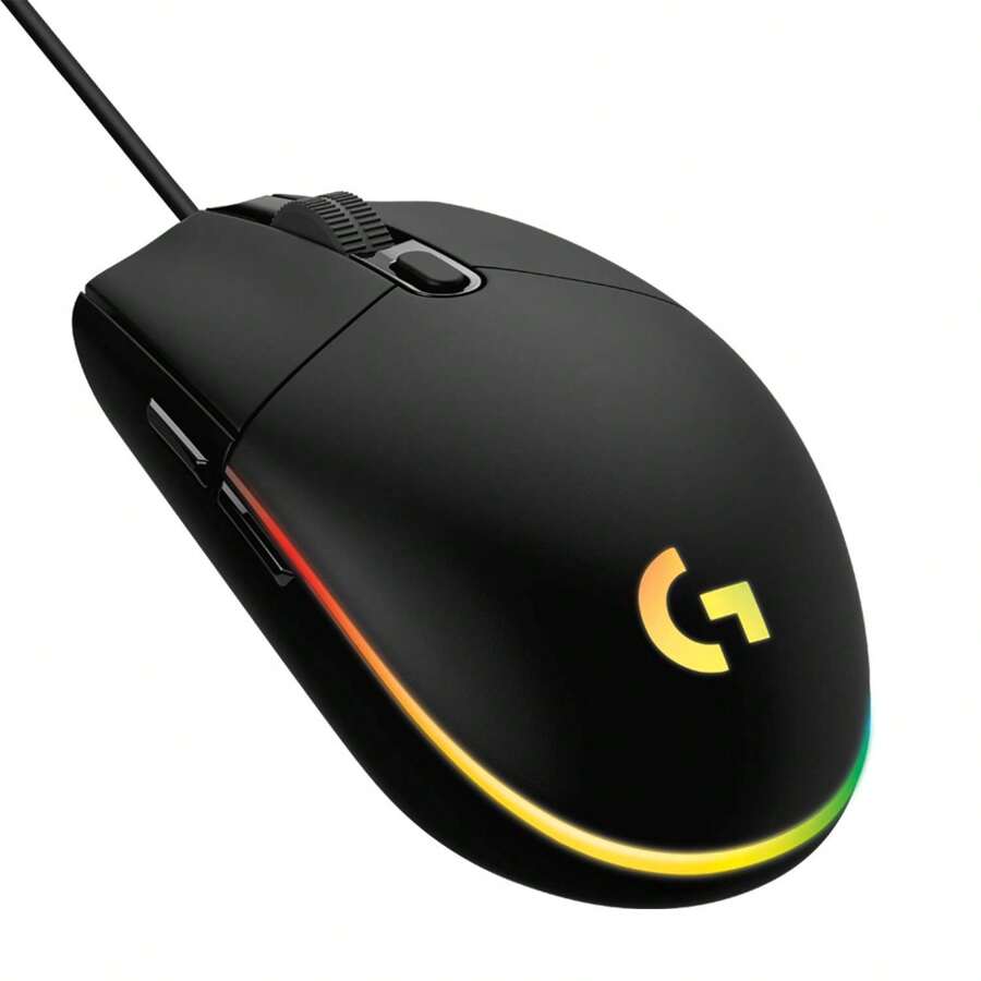 Logitech G102 Wired Gaming Mouse 8000 DPI Rainbow Optical Effect Screen For PC/ Computer And Laptop Mice - Recolor - View 1