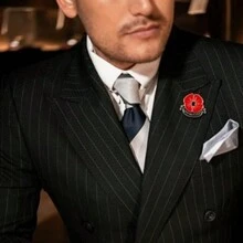 4pcs Remembrance Day Red POPPY Flower Enamelled Lapel BADGE Lest We Forget - Multicolor - View 3