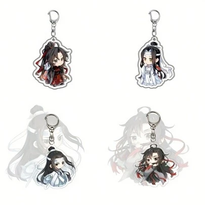 ตุ๊กตากุญแจอะนิเมะ Grandmaster of Demonic Cultivation, พวงกุญแจอะคริลิกและโลหะ, จี้ตัวการ์ตูน, พร้อมตะขอล็อค สำหรับกระเป๋าเป้และกระเป๋าสตางค์ ของขวัญวันเกิดและวันจบการศึกษา อุปกรณ์เสริมส่งท้ายปีใหม่และเทศกาลทั่วไป