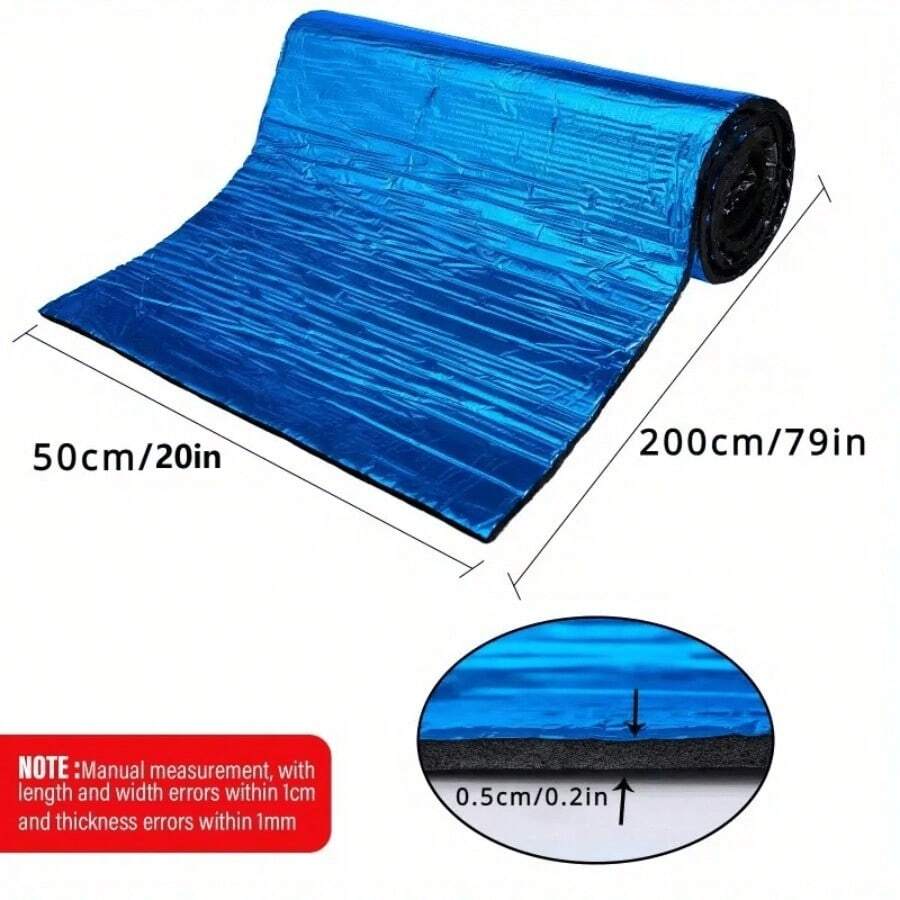 Automobile Sound Insulation Cotton Aluminum Foil Self-Adhesive Shock Absorption Insulation Pad Hood Insulation Cotton