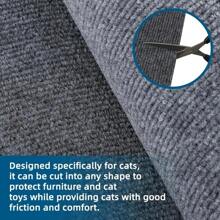 Trimmable Cat Scratching Mat Cat Scratcher Sofa Tape Scratching Post Self-Adhesive Carpet Cats Scratch Board Cat Accessories