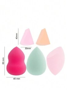 Make-up Schwamm Flaschen Set, nicht saugend, ultra-weich, expandiert im Wasser, trockene und nasse Doppelnutzung, 7 Stücke/Flasche, trocken zum direkten Aufnehmen von Puder verwenden, nass für bessere Haftung und weniger Puderverschwendung