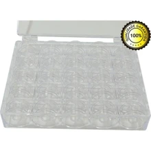 Machine Case Box High Bobbins 25 Units Transparent