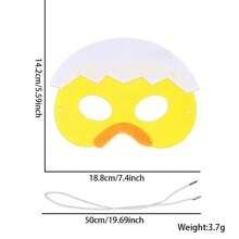 1pc Felt Easter Party Decoration, Photo Prop, Cartoon Animal Mask Headband
