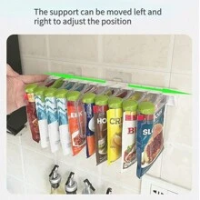 A Mixing Bag Hole Free Rotating Wall Storage Rack, The Kitchen Is Neat And Not Messy, Increase The Kitchen Storage Space, A Variety Of Mixing Bags Sealed From Moisture, The Left And Right Design Can Be Adjusted For Easy Access, While Storing A Variety Of Seasoning Bags, Sealing Clip Mixing Bag Storage, Cooking Seasoning More Convenient