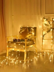 80-LED 10M String Lights Decorative Lights, 1.5M/3M/6M/10M Outdoor LED String Lights, Battery Powered Fairy Lights, Warm White LED Lights For Outdoor Decor, Home, Party, Holiday (No Battery Included) Christmas Decorations Home Christmas Gifts Christmas Decor - Multicolor - View 7