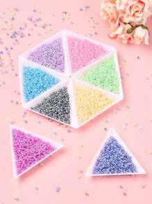 Approx. 1100pcs 3mm Round Glass Frosted Pearl Beads, For DIY Jewelry Making And Decoration