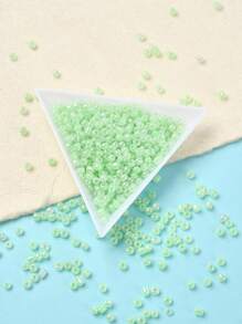 Approx. 1100pcs 3mm Round Glass Frosted Pearl Beads, For DIY Jewelry Making And Decoration