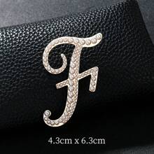 26pcs Pearl Letter Brooch Pins, Vintage Clothing Decorative Accessories, Anti-Slip Fastener Accessory