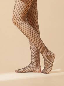 4 Pairs Of 4-Color Versatile Women's Fishnet Socks